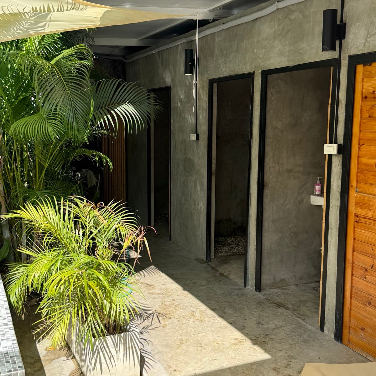 Espace spa et bain froid au camp